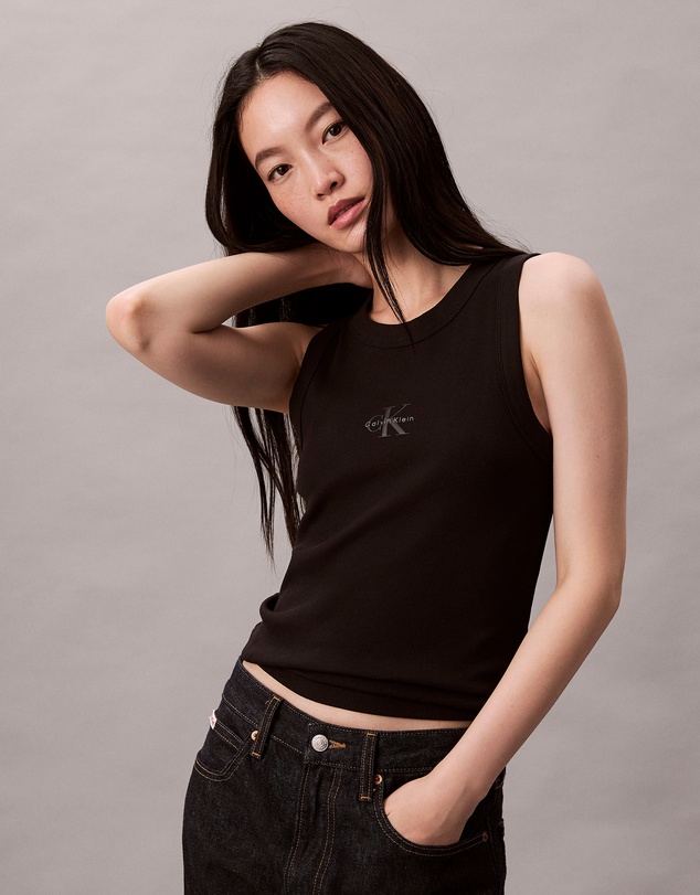 Calvin Klein Jeans - Monologo Rib Tank Top