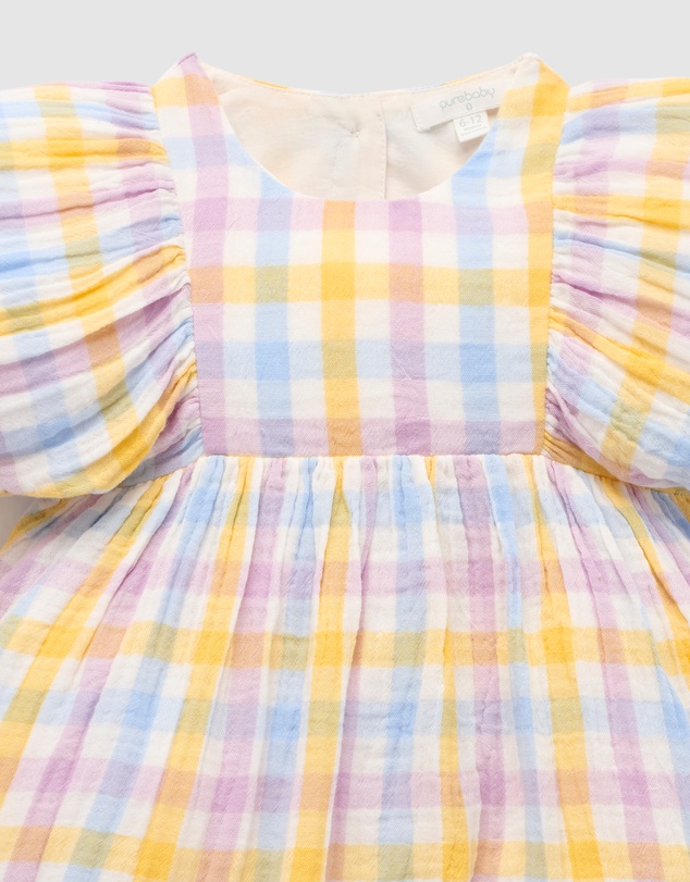Purebaby - Gathered Dress -Kids-Babies