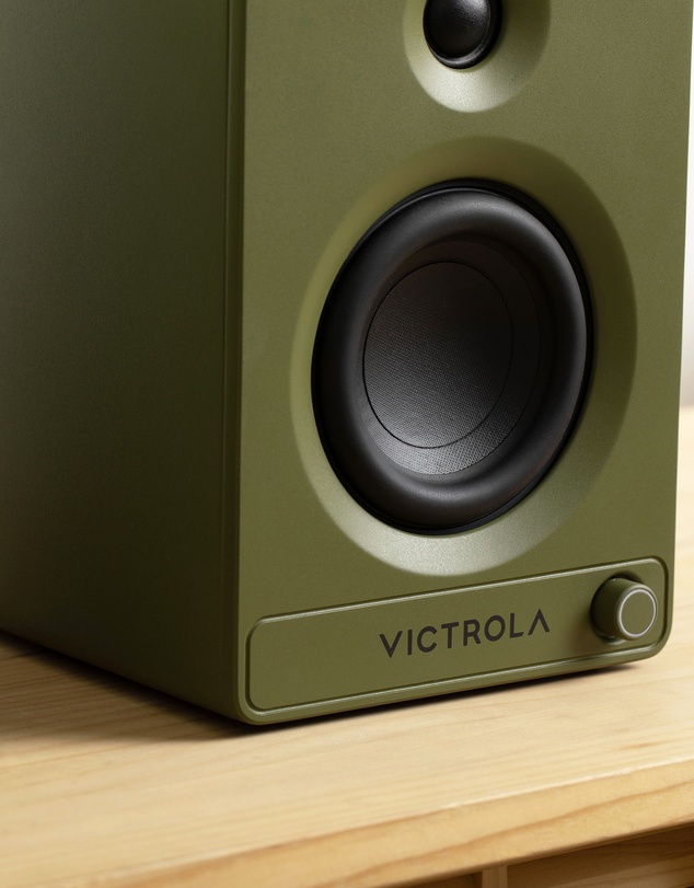 Victrola - Victrola Tempo Bookshelf Speakers - Green