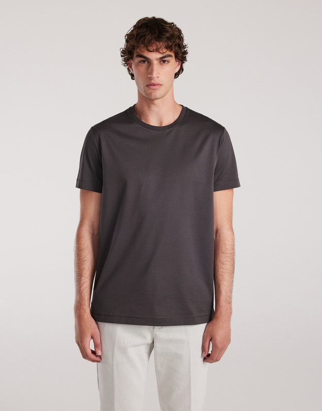 Calibre - Mercerised Crew T-shirt Steel Grey