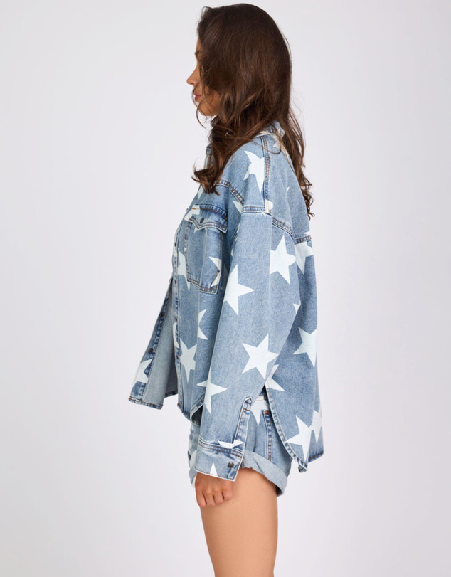 ONE TEASPOON - Daria Denim Shacket - Starwash