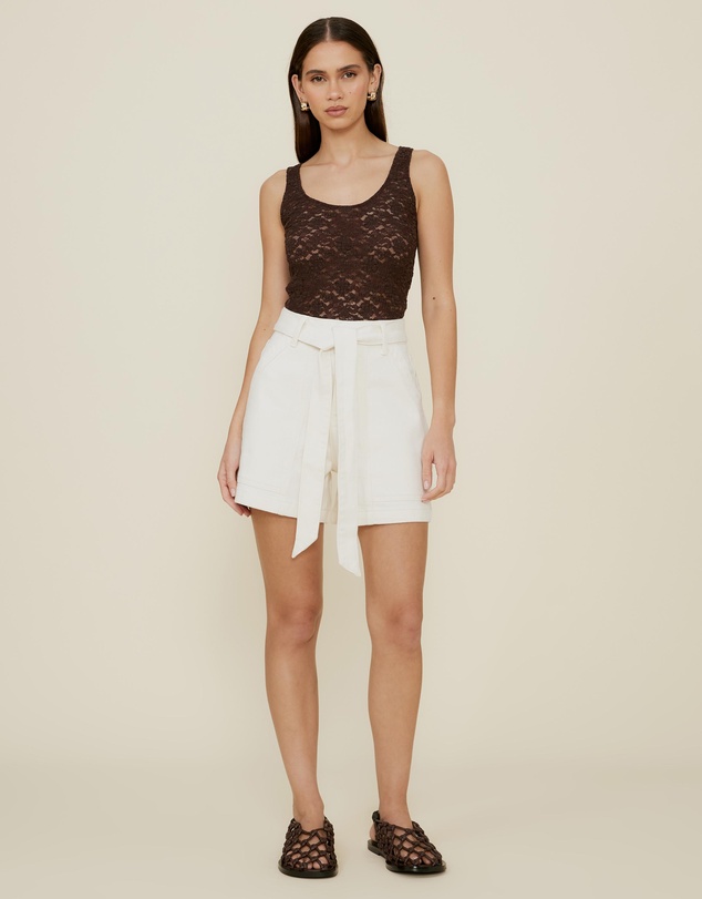 The Fated - Panel Short With Waist Tie