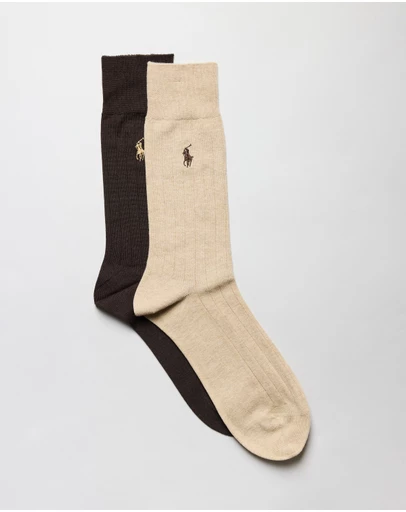 Polo Ralph Lauren - 2-Pack Bundle Classic Crew Socks