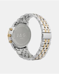 Jag - Albany Mens Green Dial 45mm Two-Tone Watch