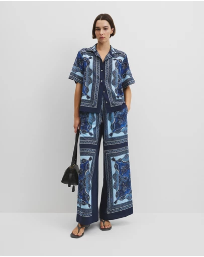 Country Road - Scarf Print Pull-on Pant