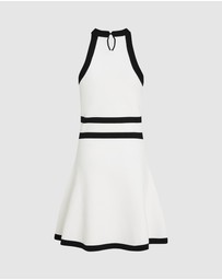 Karl Lagerfeld - DNA Belted Knit Dress