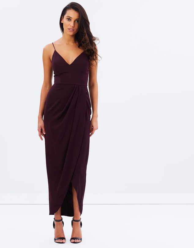 Shona Joy - Core Cocktail Draped Maxi Dress