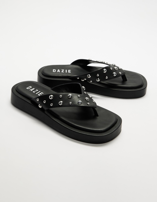 Dazie - Marie Studded Platform Sandals