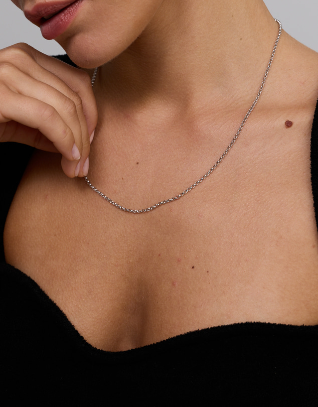 Michael Hill - Hollow Belcher Chain in 10kt White Gold