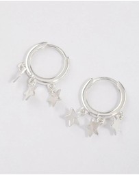 Lovisa - Sterling Silver Trio Star Huggie Earrings