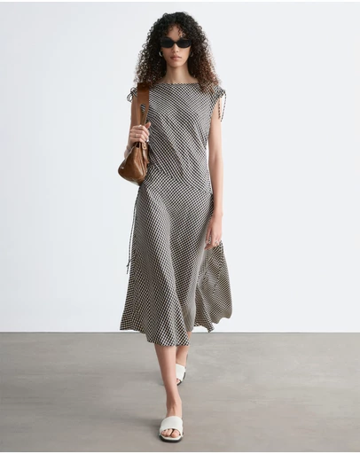 & Other Stories - Asymmetric Draped Midi Dress