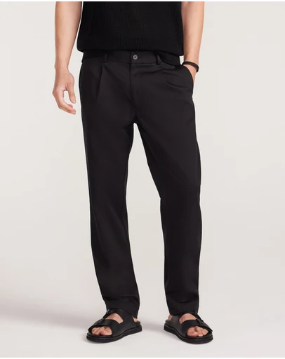Calibre - Soft Twill Elastic Waist Pants Black