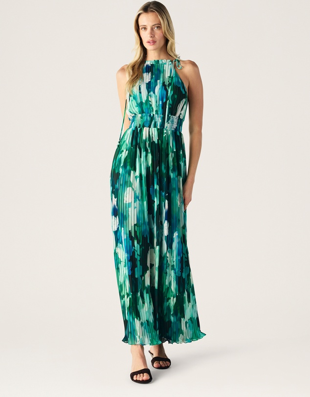 MOS The Label - Verdant Print Halter Dress