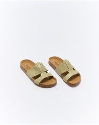 Walnut Melbourne - Bay Leather Slide