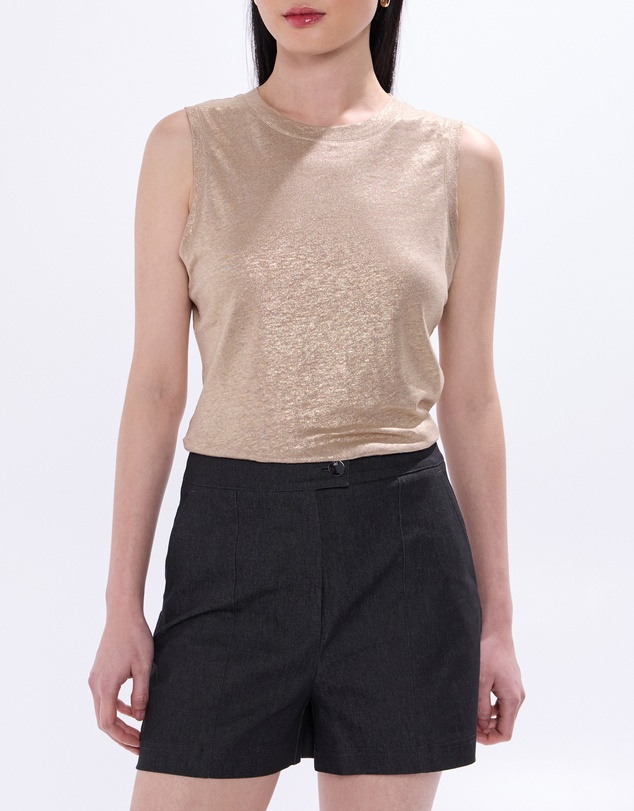 Marcs - As Love Glows Foil Linen Tank