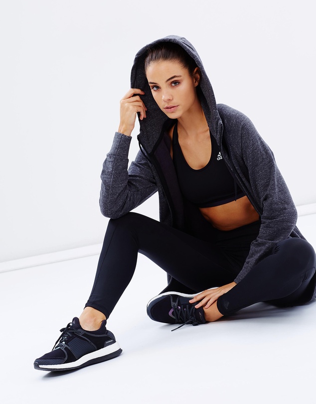 adidas Performance - Cotton Fleece Full Zip Hoodie