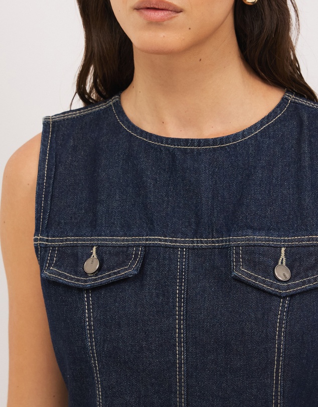 Calli - Remi Denim Midi Dress