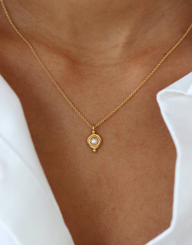 Ottoman Hands - June Birthstone Pendant Necklace