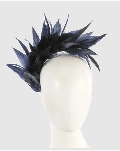 Max Alexander - Modern Navy Racing Fascinator