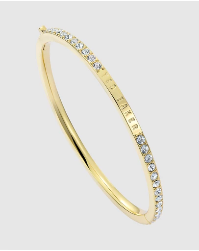 Ted Baker - CLAUDIA: Narrow Crystal Hinged Bangle Bracelet