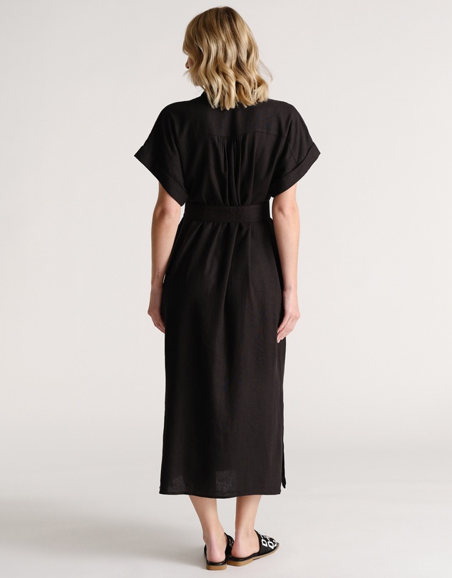 Decjuba - D-Luxe Linen Blend Midi Dress