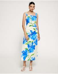 Lover - Grace Ruched Midi Dress
