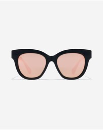 Hawkers Co - Hawkers - Audrey raw - polarized black rose gold  Sunglasses for Men and Women Polarized