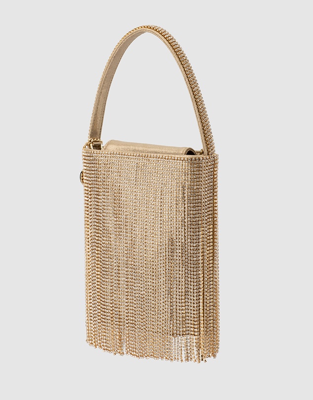 Olga Berg - Billie Crystal Fringe Bag