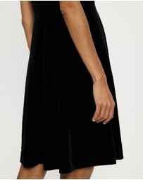 Mossée - Kiara Velvet Square Neck Dress