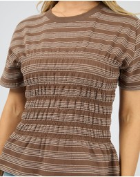 All About Eve - Zelena Knit Tee Coffee