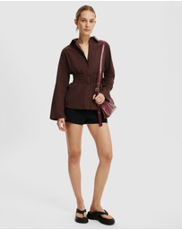 Cotton On - Gathered Long Sleeve Shirt