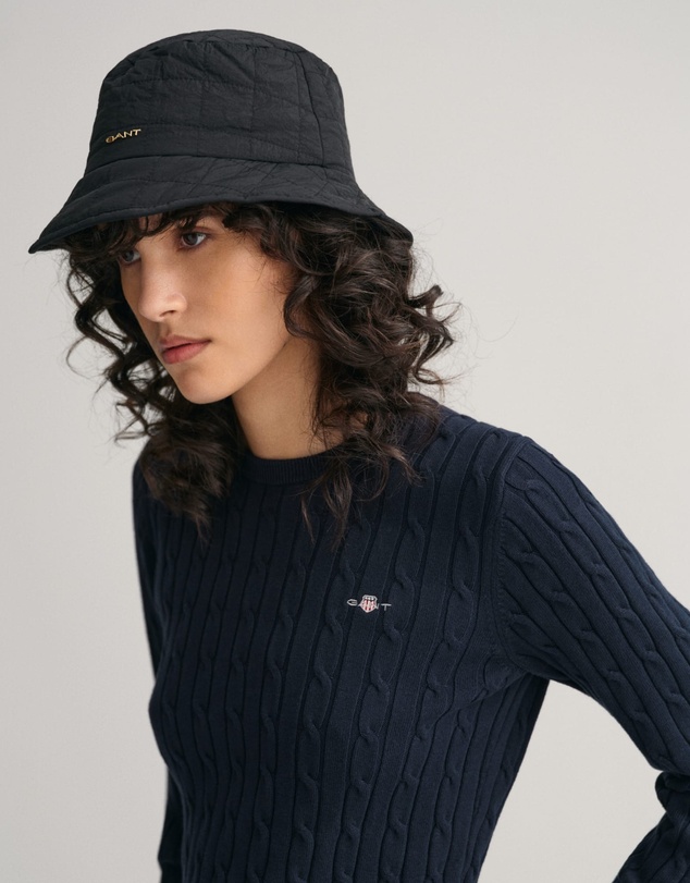 Gant - Stretch Cotton Cable Crew Neck Knit