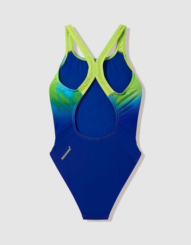 Speedo - Engineered Print Powerback One Piece - Kids-Teens