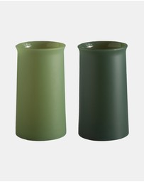 porter green - stegg | silicone unbreakable highball glasses