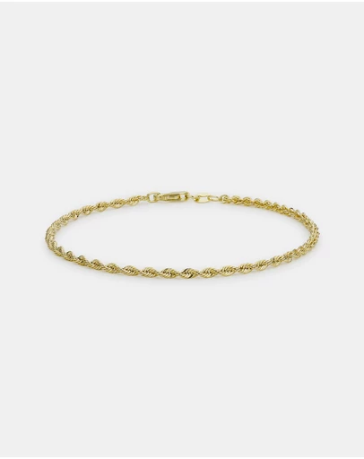 Zoe Olivia - 9K Gold Essentials Twist Chain Bracelet