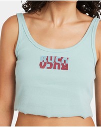 RVCA - Womens Flipped Scooped Tank Top