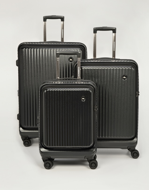 Cobb & Co - Canberra Expandable Front Opening Hardside 3 Piece Luggage Set