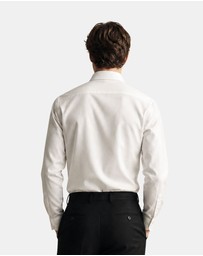 Henry Bucks - HENRY SARTORIAL Bamboo Easy Care Shirt WHITE