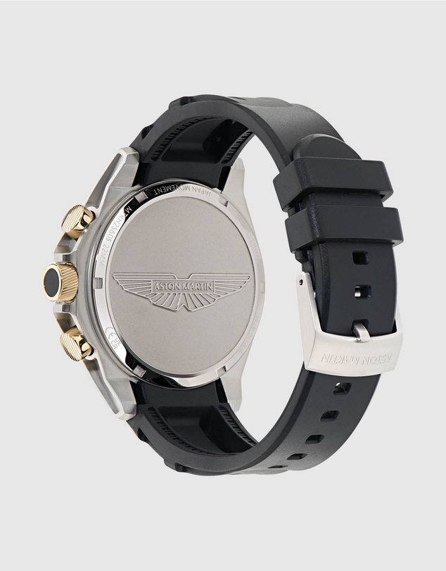 Aston Martin - HLC Chronograph Solar Black Silicone Strap Watch