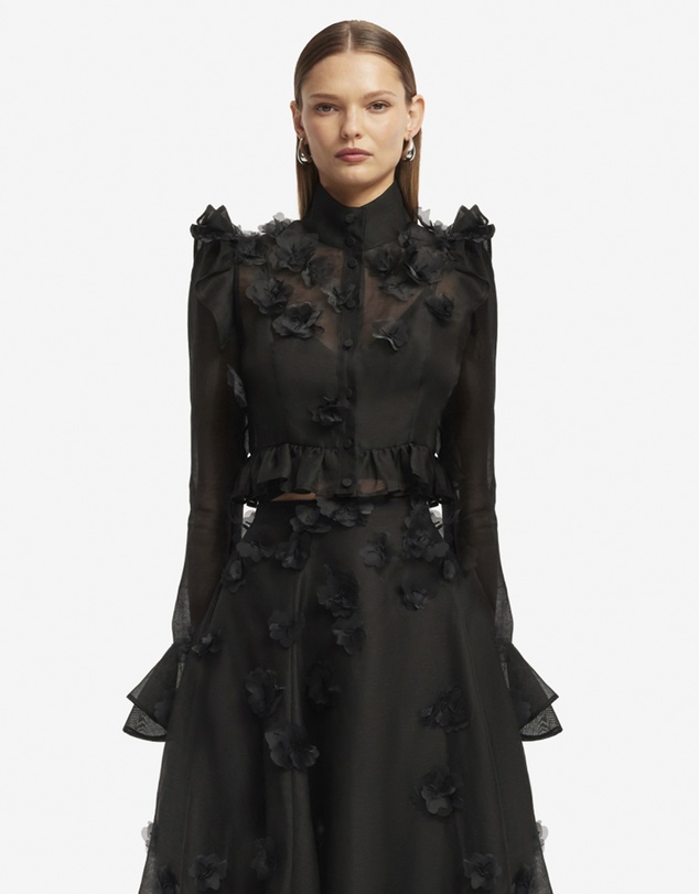 LEO LIN - Maeve Petal Butterfly Long Sleeve Top