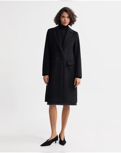 Oxford - Ruby Wool Rich Tailored Overcoat