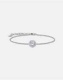 THOMAS SABO - Bracelet with halo pendant and white zirconia