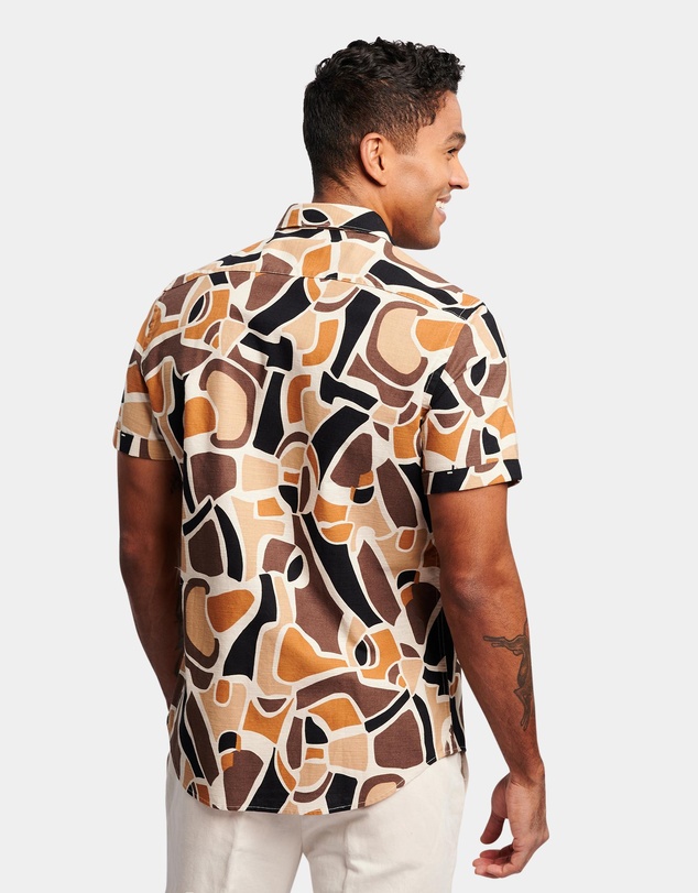 Brooksfield - Abstract Print Casual Shirt