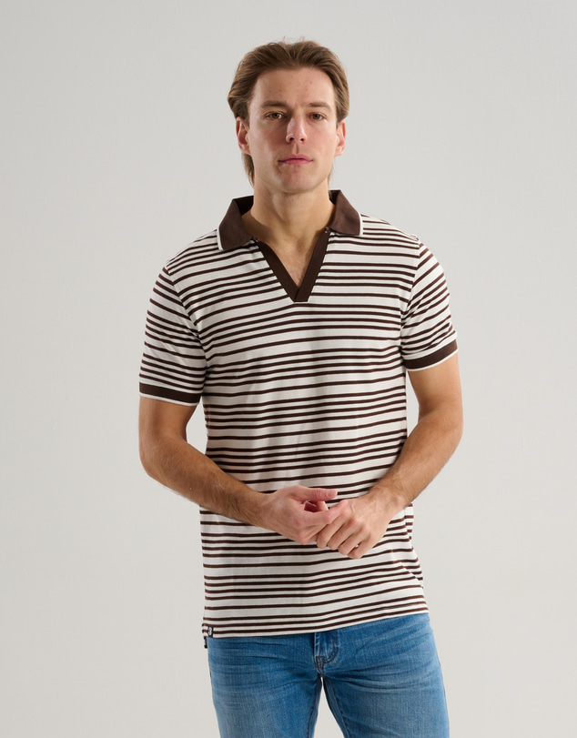 3 Wise Men - 3 Wise Men Pitsburg Polo Shirt - Chocolate