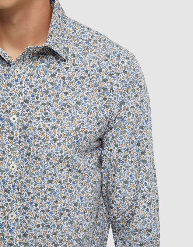 Oxford - Kenton Floral Print Cotton Shirt