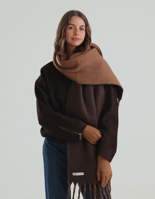 Morgan & Taylor - Valentina Wool Blend Gloves in Beige