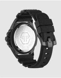 Philipp Plein - The $Kull - 44mm Black Dial and Silicone Strap