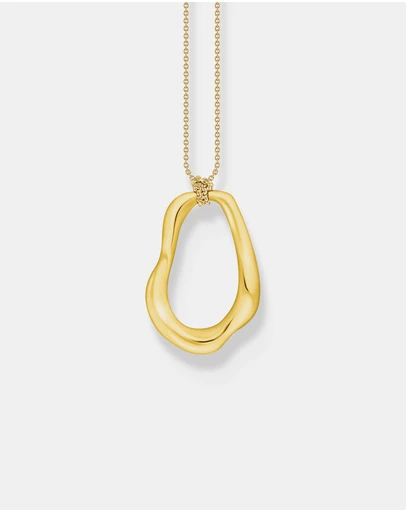 THOMAS SABO - THOMAS SABO Necklace with Wavy Pendant in Gold