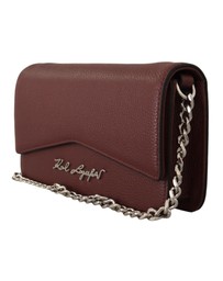 Karl Lagerfeld - Pre-Loved Karl Lagerfeld KIKONIC Chain Bag Burgundy