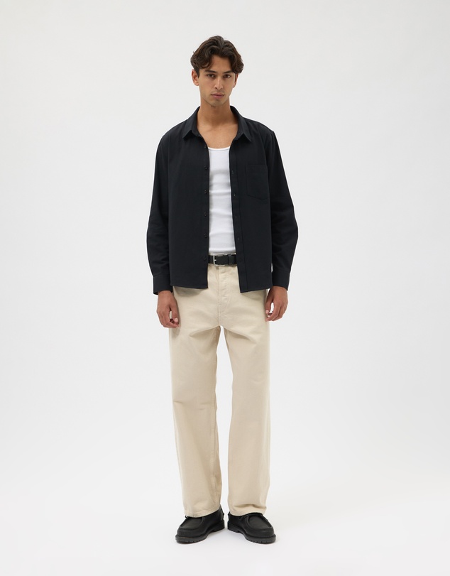 AERE - Textured Long Sleeve Shirt